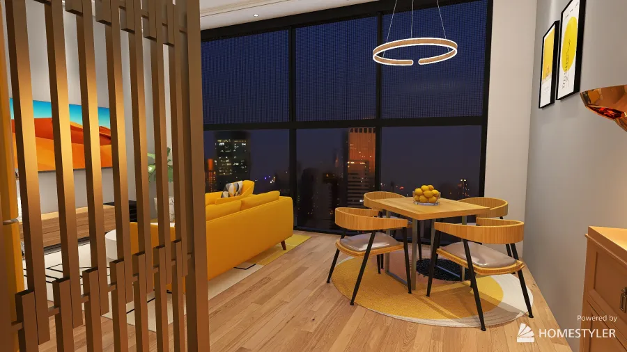 #MilanDesignWeek - yellow 3d design renderings