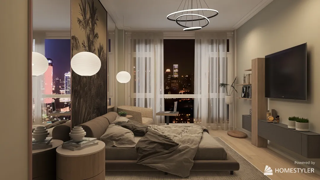 Спальня для Алены вариант 3 3d design renderings