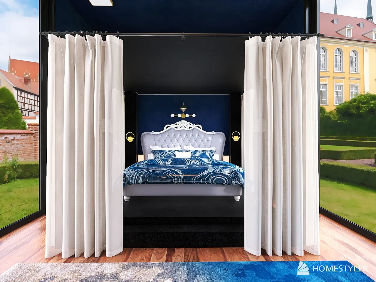 #MilanDesignWeek (Royale Blue Bedroom) 3d design renderings