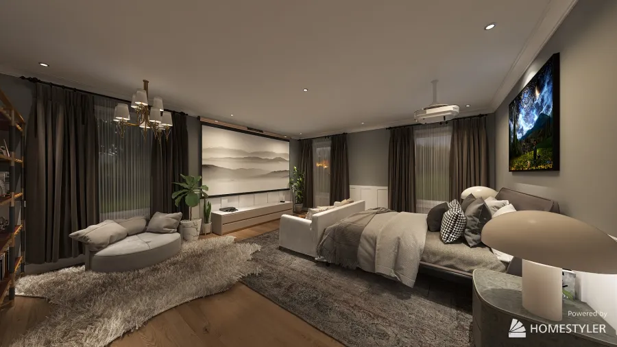 Third Bedroom 3d design renderings