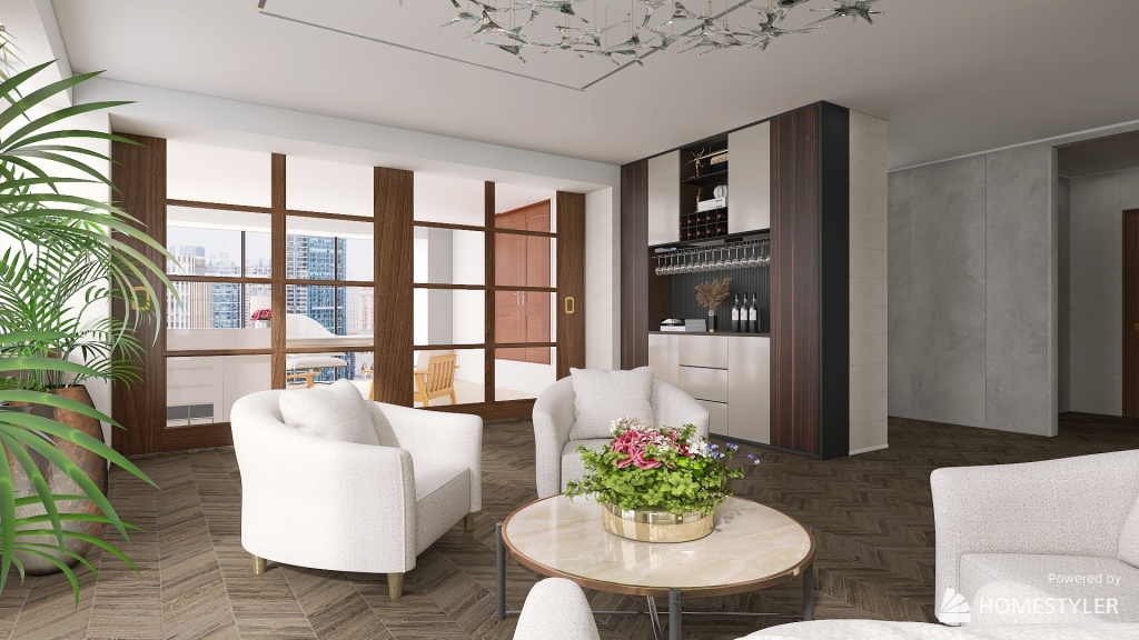 Oprica Apartment 3d design renderings