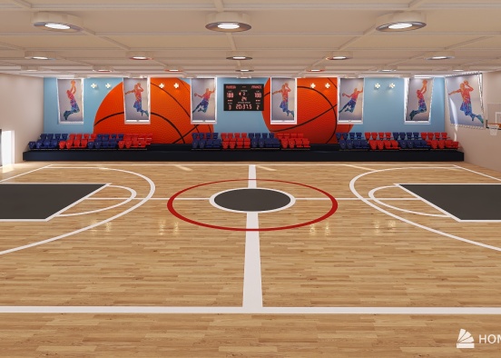спортивный зал Design Rendering