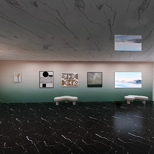 Art gallery 3d design renderings