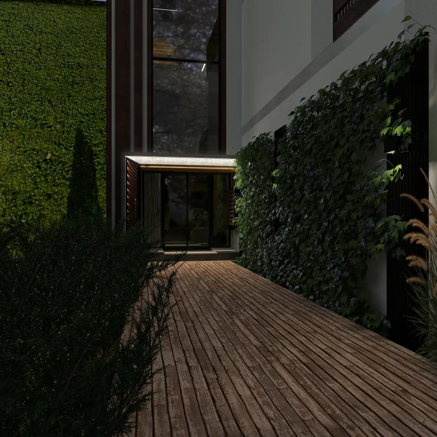 Hall design/Facade/SVAROG with pool 3d design renderings