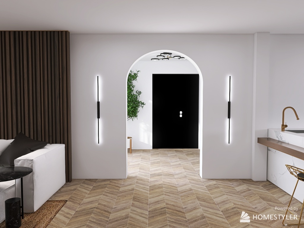 1 Bedroom House 3d design renderings