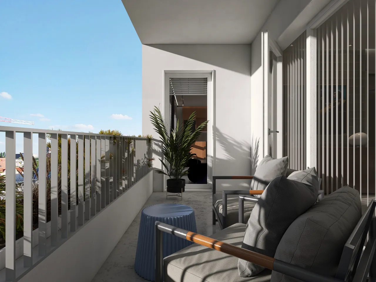 Balcony 3d design renderings