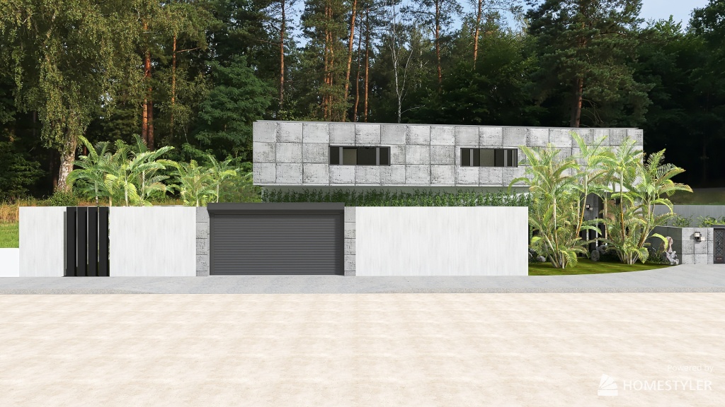 Modern Concrete Design 3d design renderings