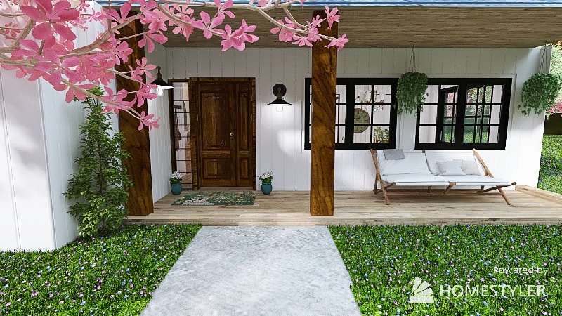 little cottage 3d design renderings