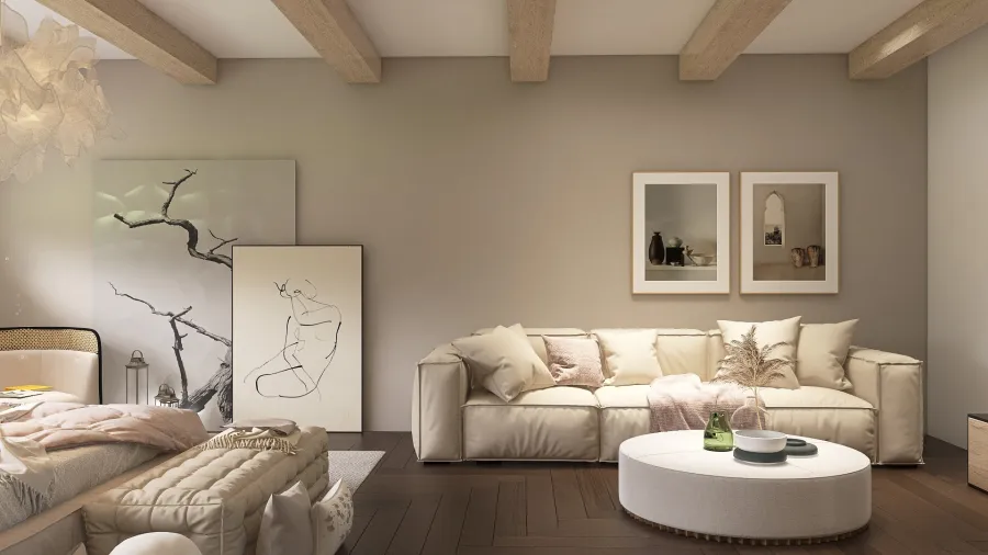 Modern Serenity House White 3d design renderings