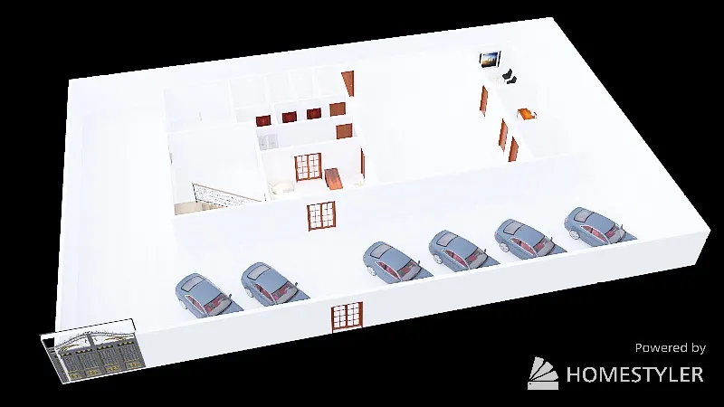 Warehouse Ground 3d design renderings