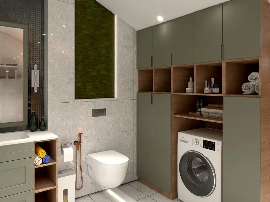 Вторая ванная комната 3d design renderings