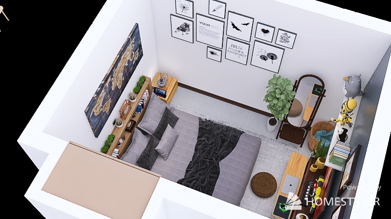 My Bedroom Layout 3 3d design picture 11.66