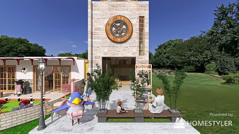 #BakeryContest Il mulino - The Penguin Mill & Bakery 3d design renderings
