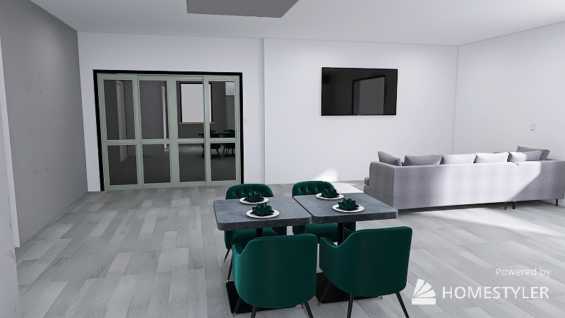 dom z kawiarnią 3d design renderings