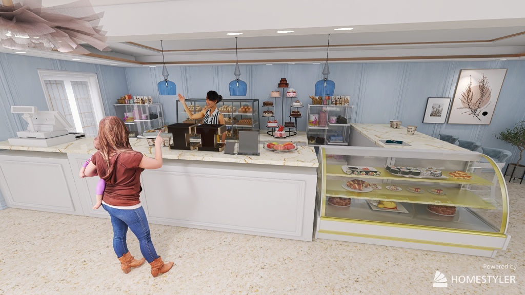 #BakeryContest French Patisserie 3d design renderings