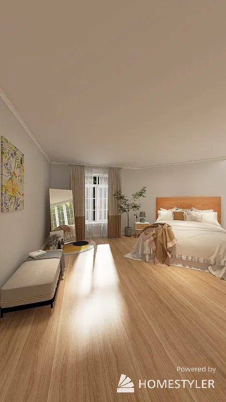 Minimalist Bedroom 01 3d design renderings