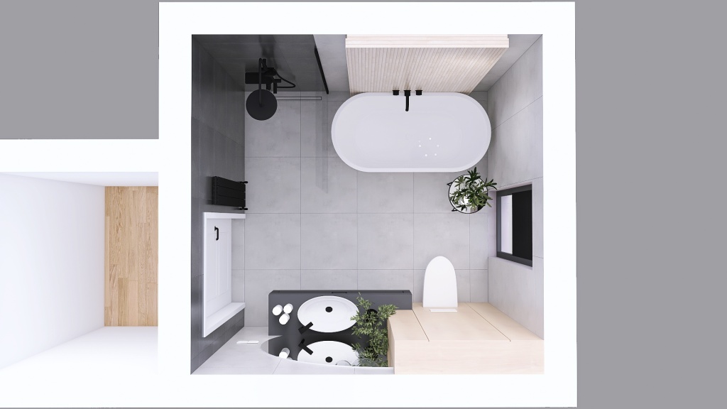 Zlecenie - J.P. - łazienka 3d design renderings