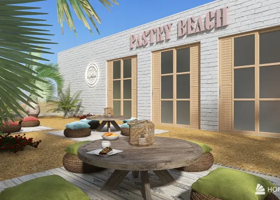 #BakeryContest - Beach Pastry  Design Rendering