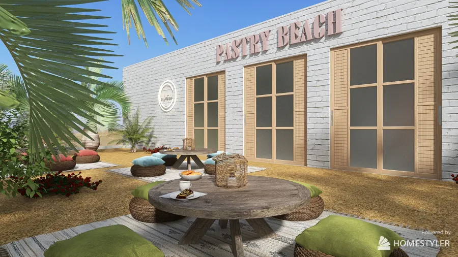 #BakeryContest - Beach Pastry 3d design renderings