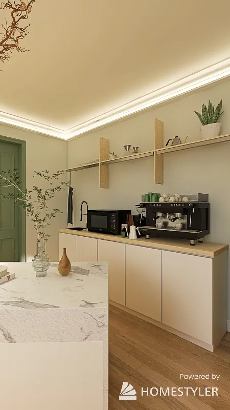 Eat In Kitchen 3d design renderings