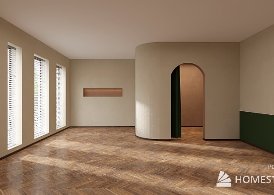 5 Wabi Sabi Empty Room Design Rendering