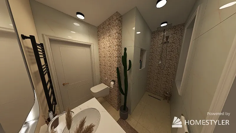 Iwonka łazienka 1 3d design renderings