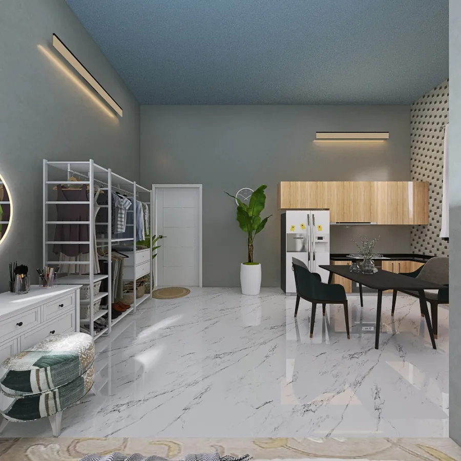 Apartment for students 3d design renderings