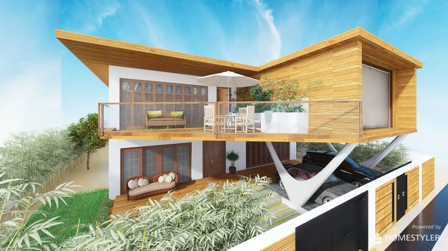Tropical House by Roshan Jaishwin L J 3d design renderings