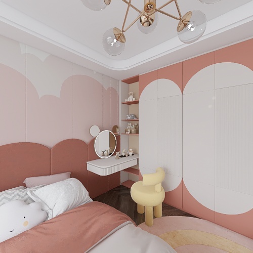 11 Four Bedroom Calm Colored Design 3d design renderings