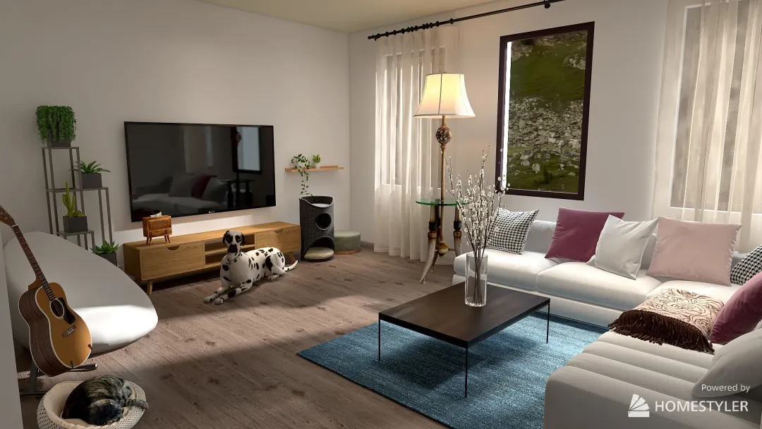 Single Bedroom House 3d design renderings