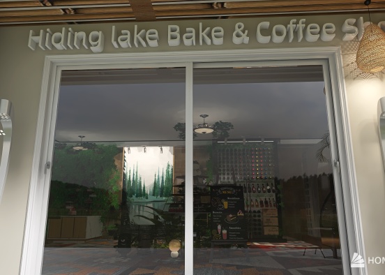 #Bakery contest - Hiding Lake Bake & Coffee Shop Design Rendering
