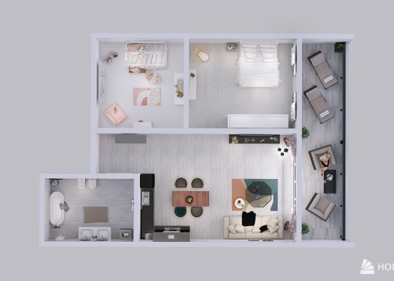 Areal - appartment Design Rendering