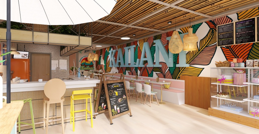 #BakeryContest Kailani Ice Cream Shop + Bakery 3d design renderings