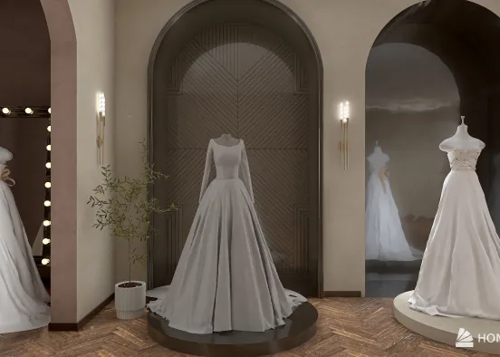 wedding dresses store Design Rendering