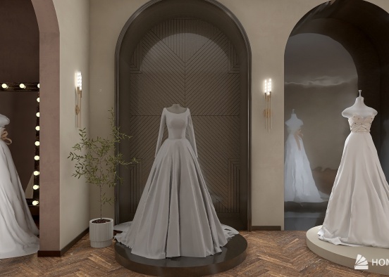 wedding dresses store Design Rendering