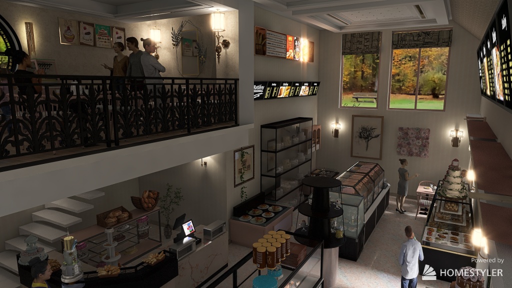 #BakeryContest (Bakery-Coffee) 3d design renderings