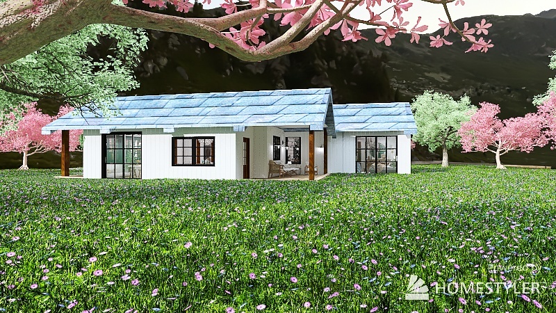 little cottage 3d design renderings