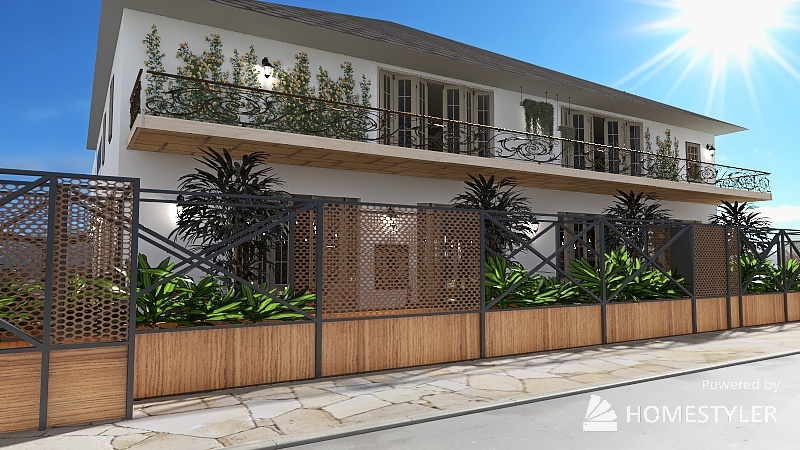 restaurant hôtel bar le CAPRI 3d design renderings