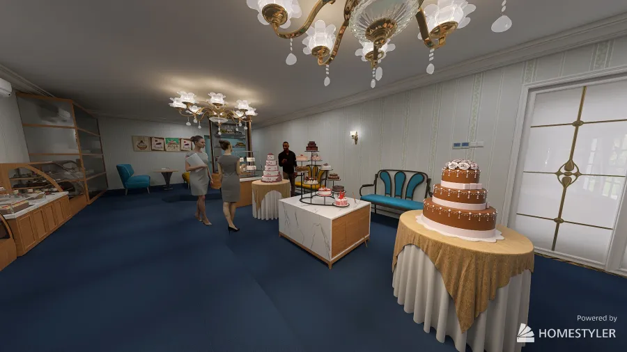 Cake Showroom 3d design renderings