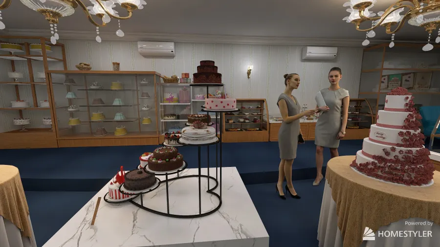 Cake Showroom 3d design renderings
