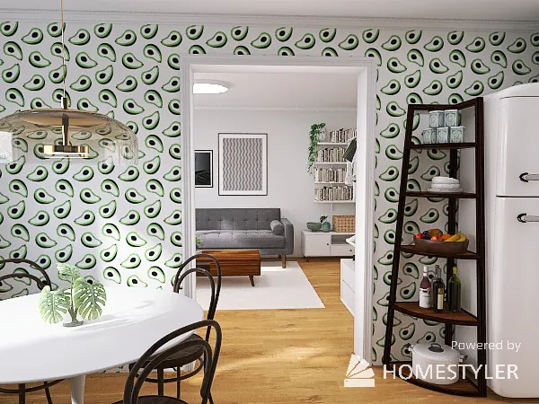 green studio w avocado kitchen 3d design renderings