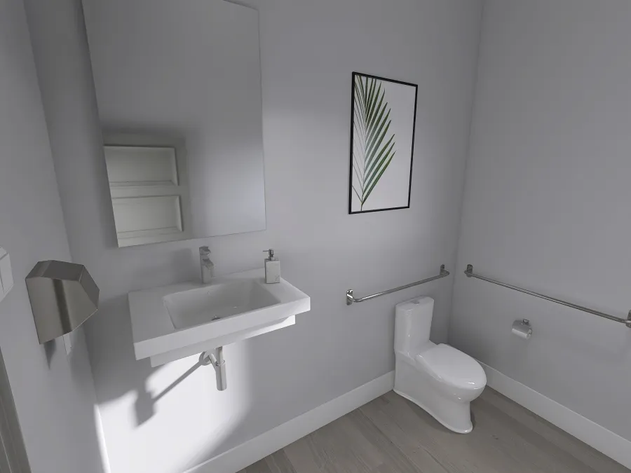 Restroom 3d design renderings