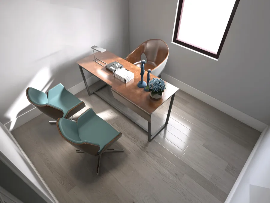 Humble Office 3d design renderings