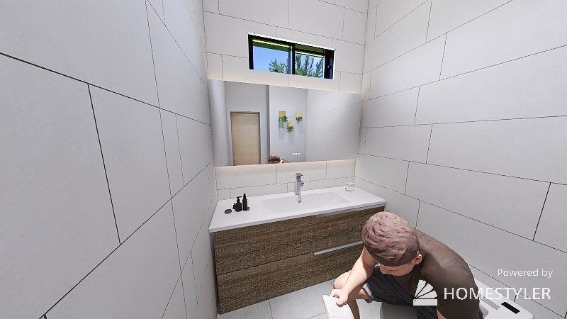 客用洗手間 3d design renderings