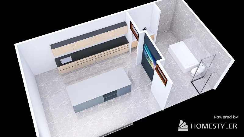 Office colour room 3d design renderings