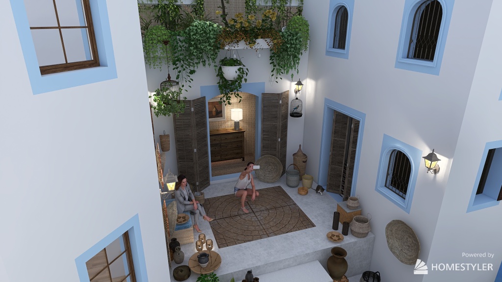 Costal Un si petit village... Blue 3d design renderings