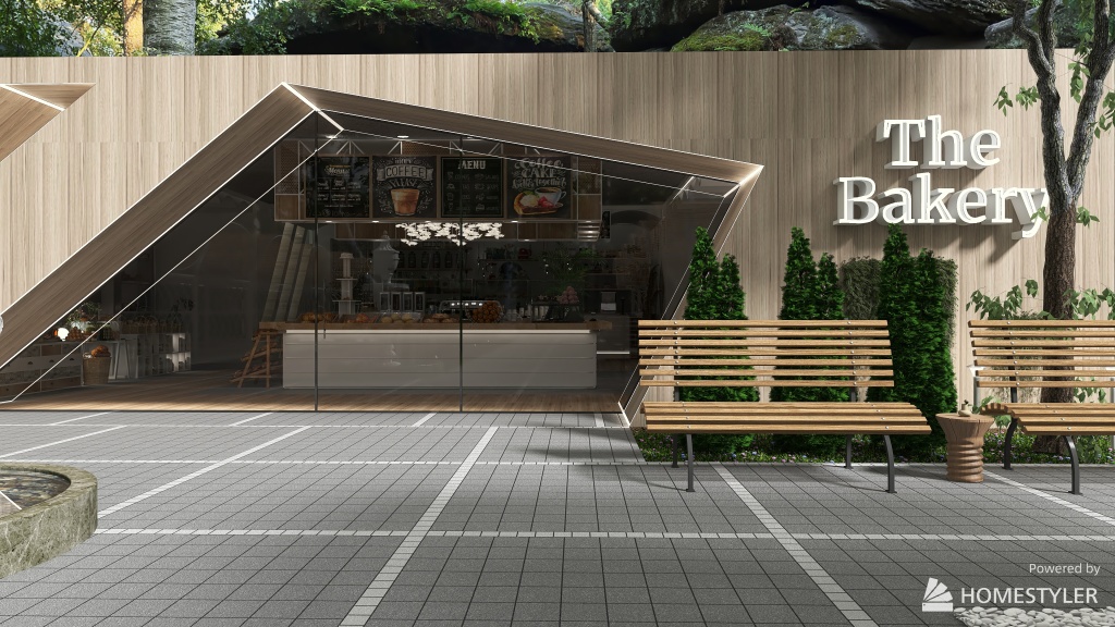 #BakeryContest - The Bakery 3d design renderings