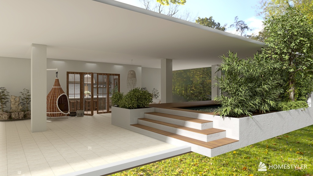 House in the countryside 3d design renderings
