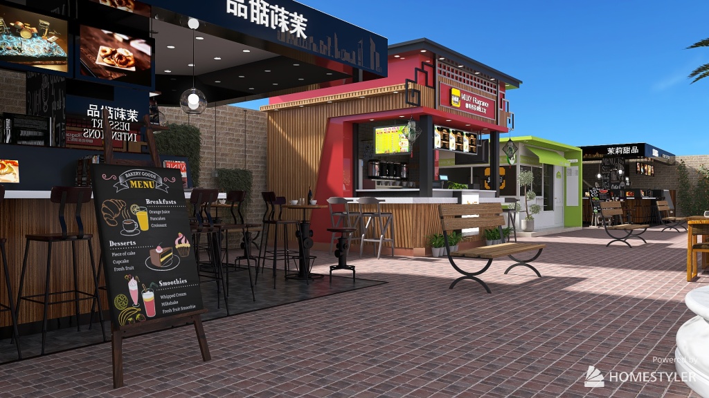 Plaza Ponkah 3d design renderings
