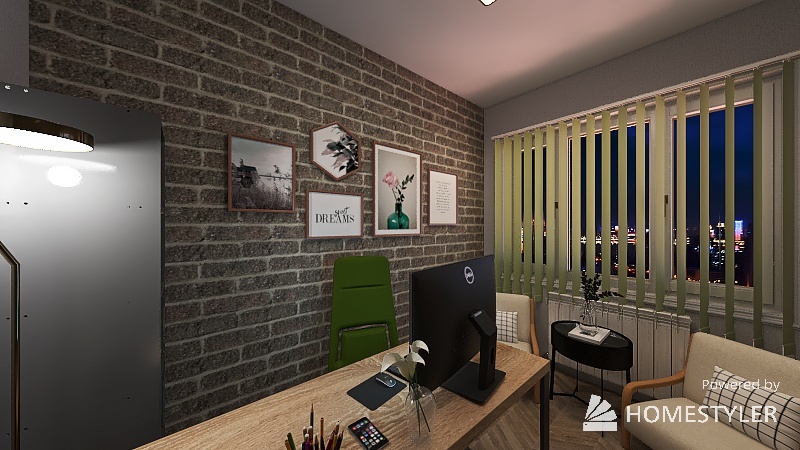 Офис 3d design renderings